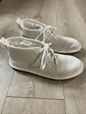 UGG Neumel Natural Hemp Cream Canvas Chukka Ankle
Boot
